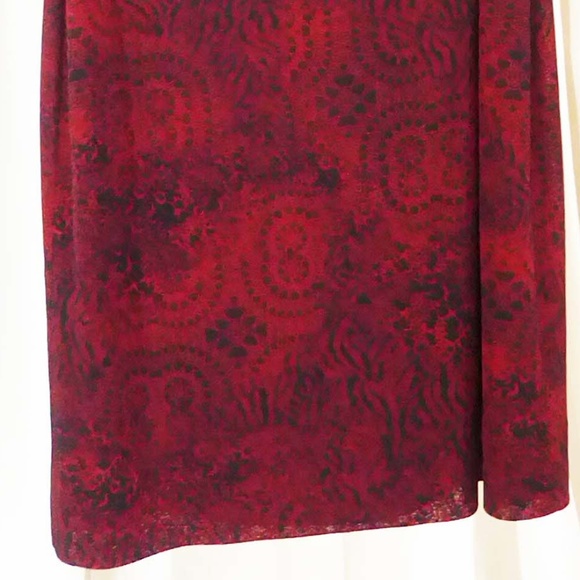 SOLD!!! David Meister Black and red dress sz 4 - Picture 5 of 6